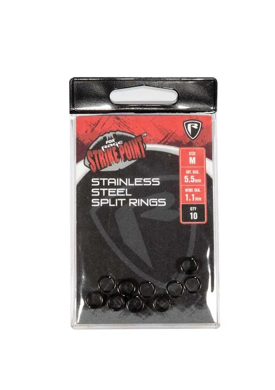 Fox Rage Strike Point Stainless Steel Split Ring Beperkte Voorraad