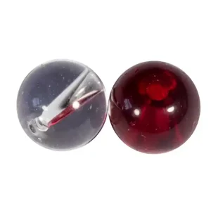 Beperkt Aanbod Fox Rage Strike Point Glass Beads 6mm Clear & Red