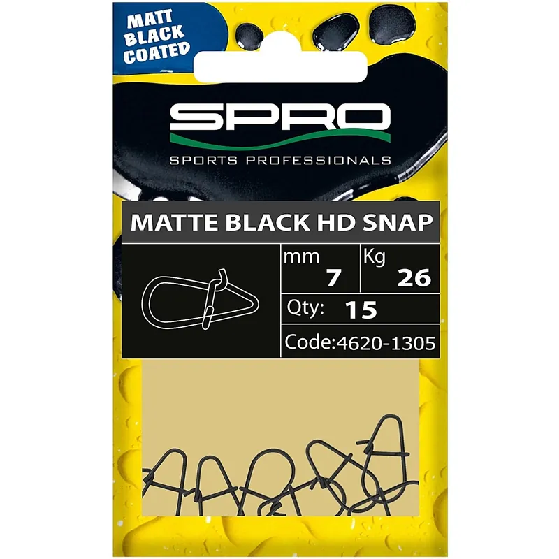 SPRO Matte Black HD Snap Betrouwbaar