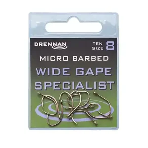 Drennan Wide Gape Specialist Micro Barbed Haken Gratis Retour