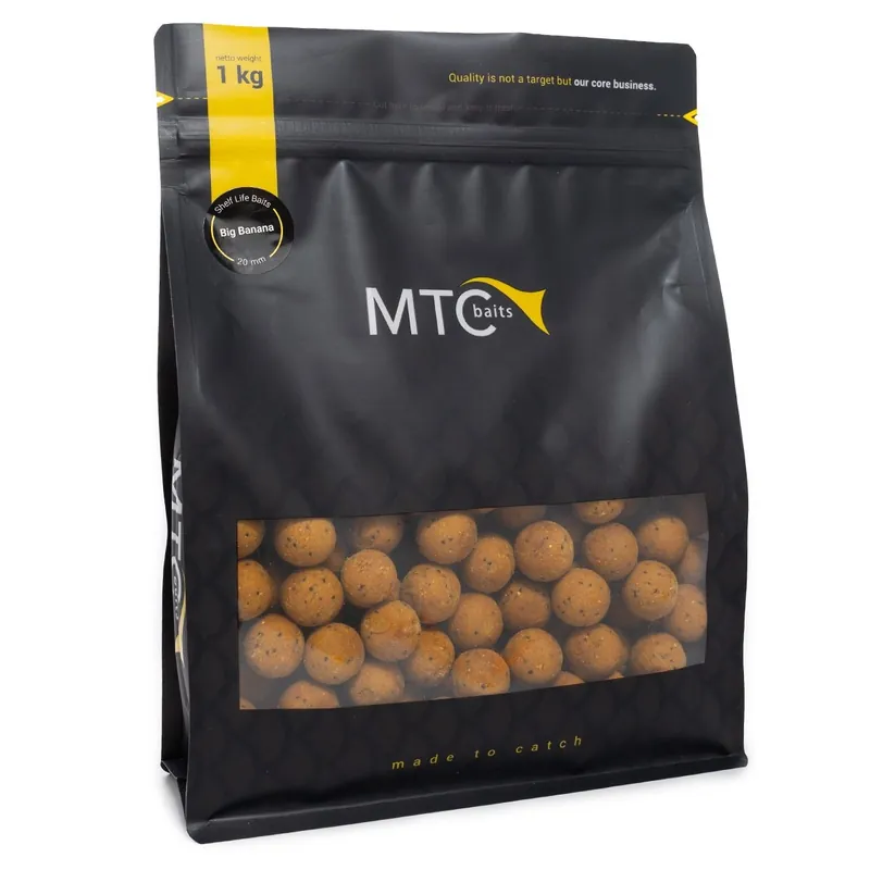 Koop Online MTC Baits Shelf Life 20mm Big Banana 1kg