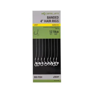 Korum Banded Hair Rigs Barbless 10cm Weekendaanbieding