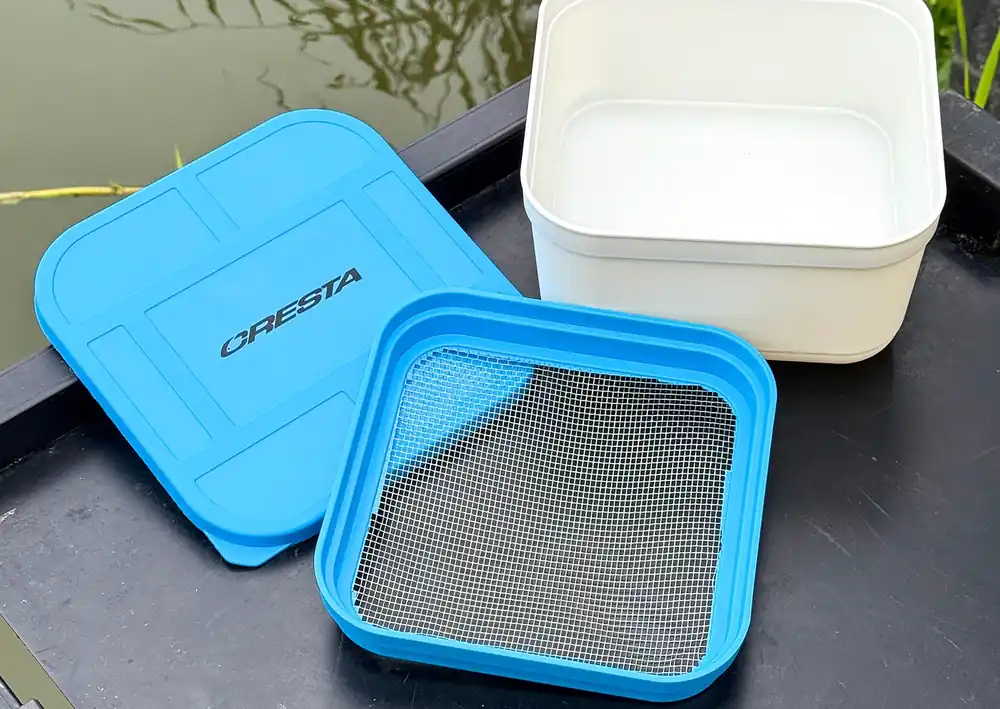 Cresta Aasbak met Gesloten Deksel + Metalen Zeef 1600ml Aanbieding