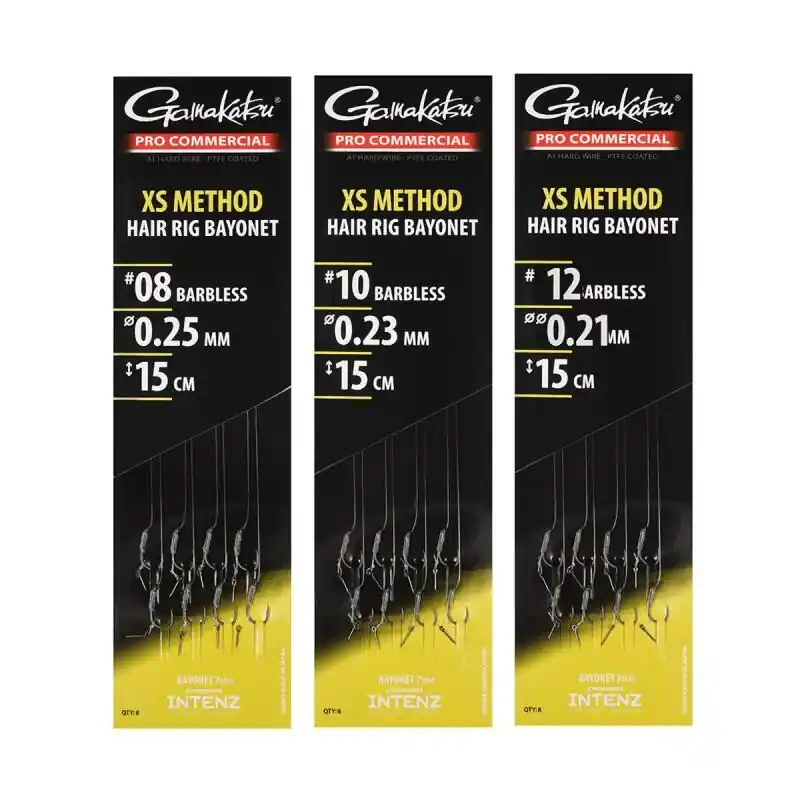 Gamakatsu Pro-C XS Method Bayonet Hair Rigs 12 - 0.21mm Koop Vandaag