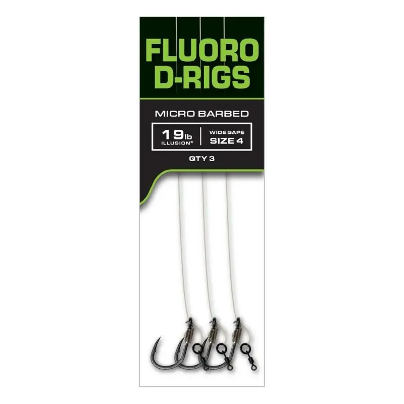 Voordeelprijs Fox Carp Ready Rig Fluoro D-Rigs Size 6
