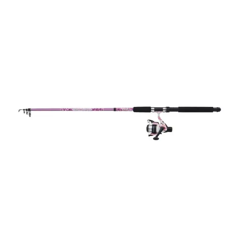 Mitchell Tanager Pink Camo Tele Combo 2.40m 10-30g Nieuw