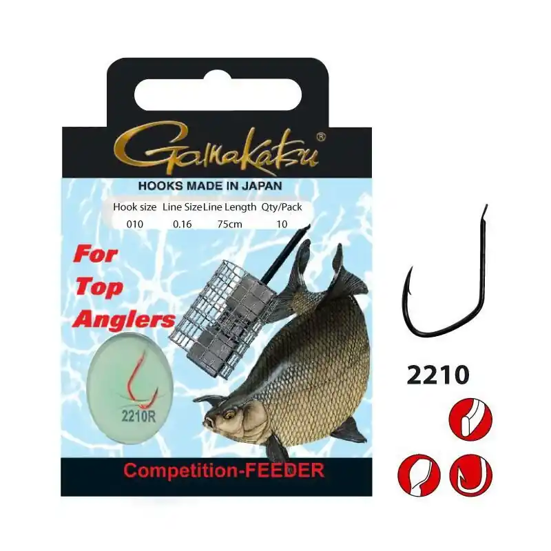 Snelle Levering Gamakatsu BKS-2210R Bream Feeder 100cm Size 10/0.16mm