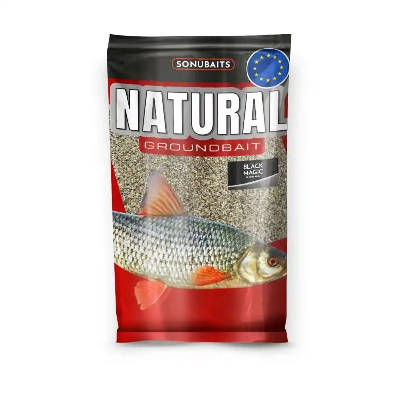 Koop Online Sonubaits Natural Groundbait Black Magic 1kg