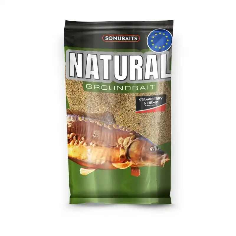 Speciale Aanbieding Sonubaits Natural Groundbait Carp Strawberry 1kg