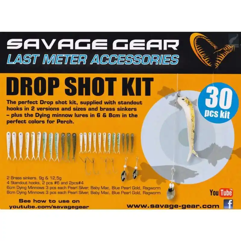 Savagear dropshot Pro Pack Kit 30pcs Speciale Aanbieding