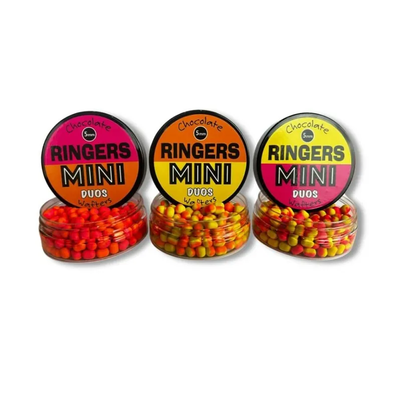 Ringers Mini Duo Wafters Chocolate 5mm Pink Orange Dagaanbieding