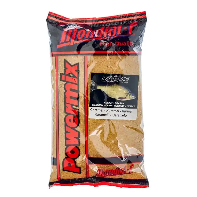 Hete Deal Mondial-F Powermix Bream Caramel 2.5kg