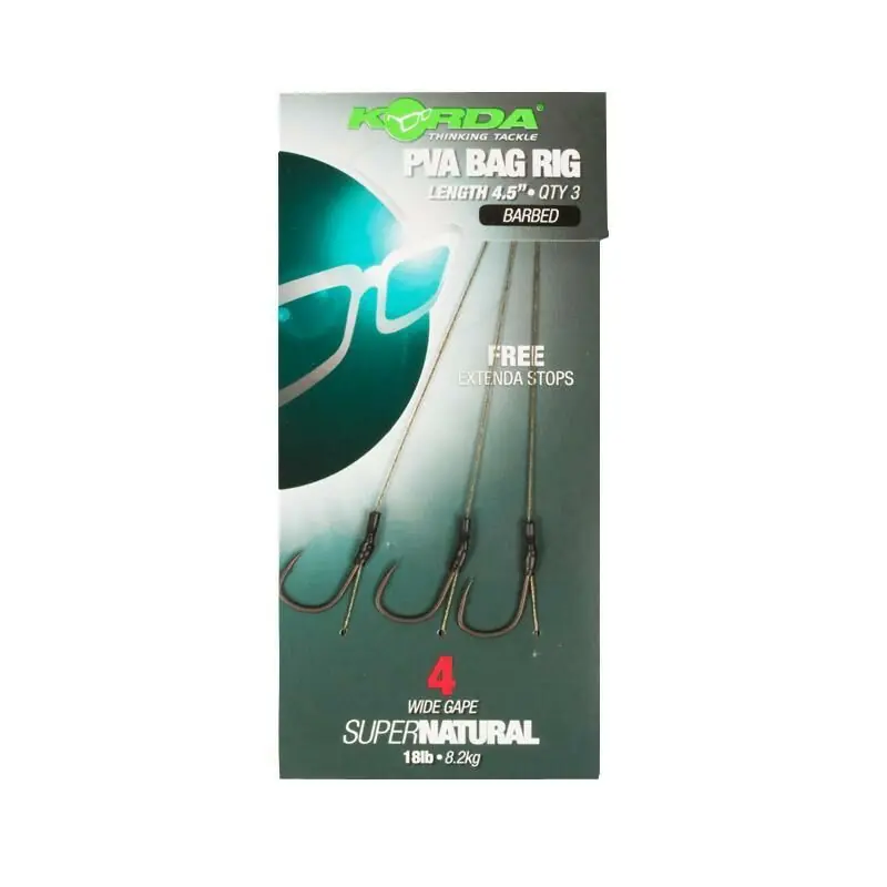 Korda Solidz PVA Rig Wide Gape Size 4 Beperkt Aanbod