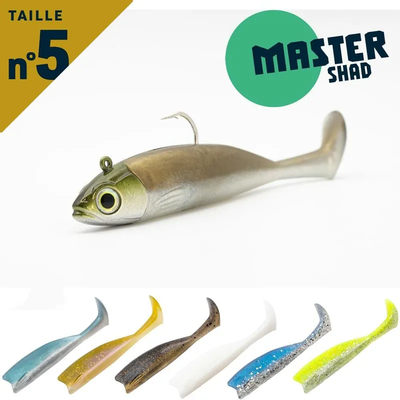 Beste Prijs Fiiish Master Shad 125 Combo 14g Pearl Blue