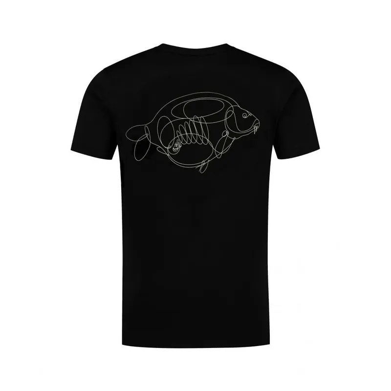 Korda One Liner Tee Black XXL Tijdelijk Beschikbaar