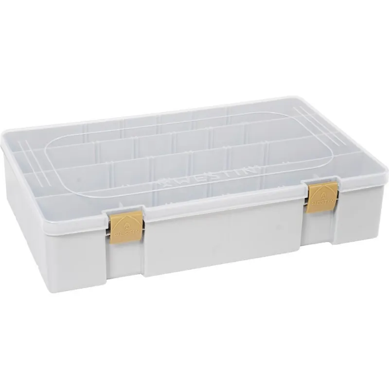 Direct Beschikbaar Westin W3 Tackle Box 36x22.5x8cm S4 Grey/Clear