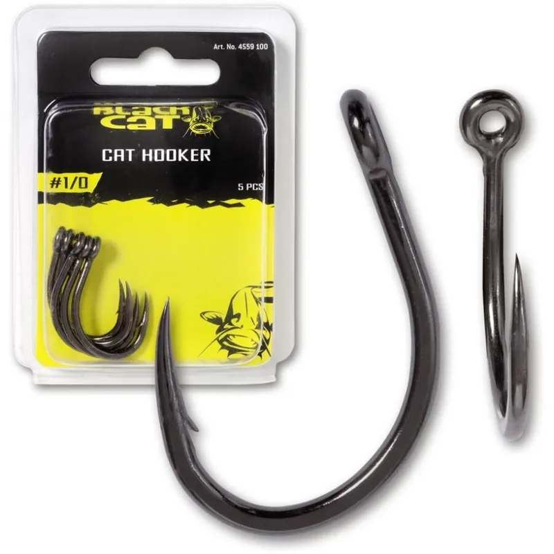 Direct Verzonden Black Cat DG Coated Cat Hooker Size 1/0