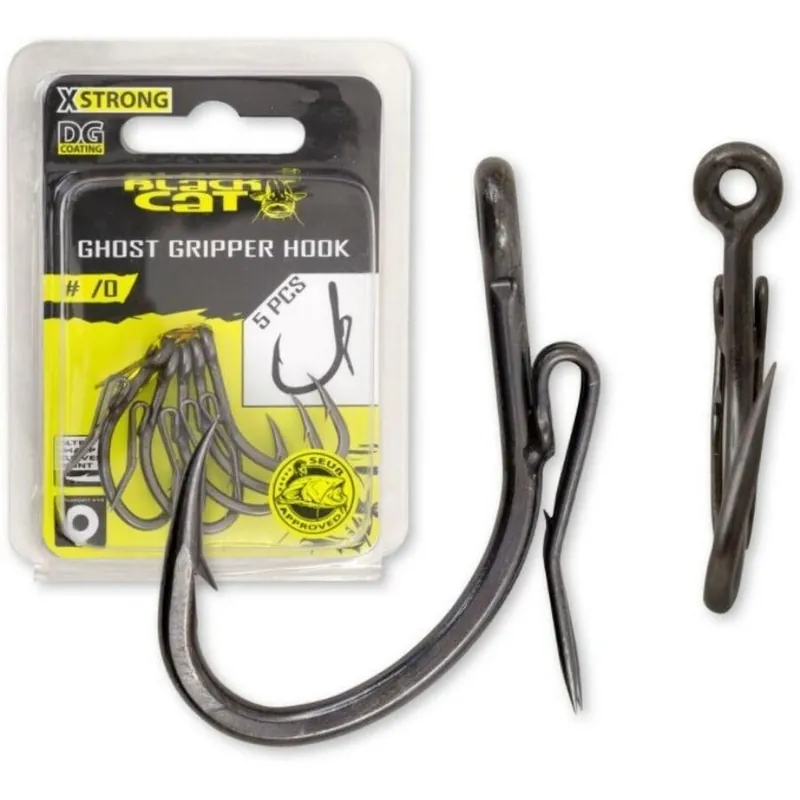 Laatste Kans Black Cat DG Coated Ghost Gripper Hook Size 1/0