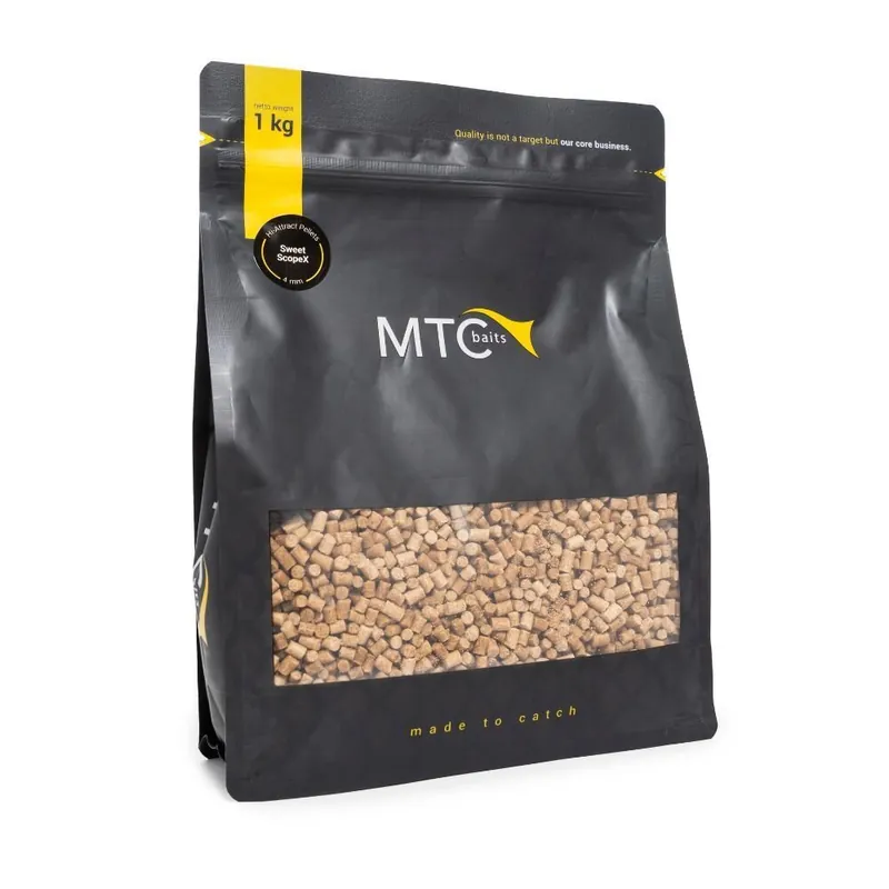 Betaalbaar MTC Baits Hi-Attract Pellets Sweet ScopeX 4mm 1kg