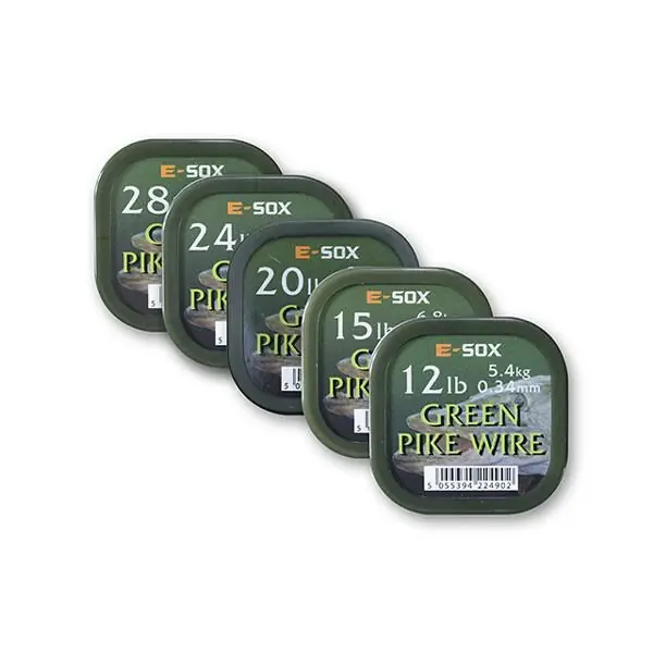 Express Levering E-Sox Green Pike Wire 15 meter 15lb - 6.8kg