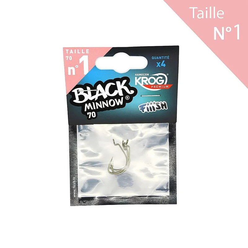 Superprijs Fiiish Black Minnow 70 KROG Haken