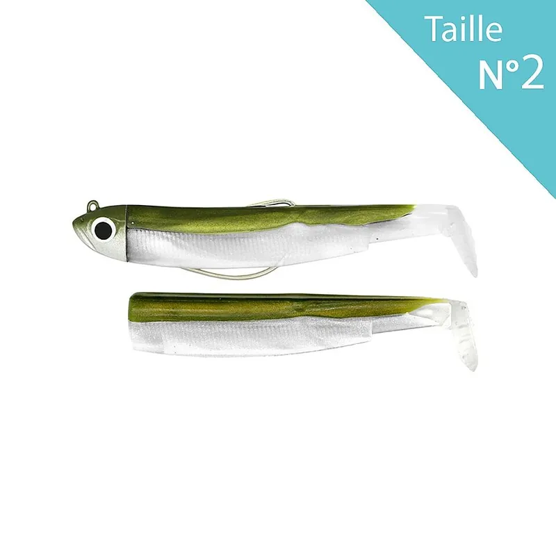 Aanbieding Fiiish Black Minnow 90 Combo Shore 5gr Kaki