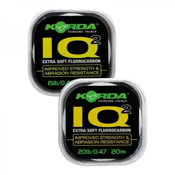 Korda IQ2 Extra Soft Fluorcarbon Hooklink 20m 12lb 20m Korting