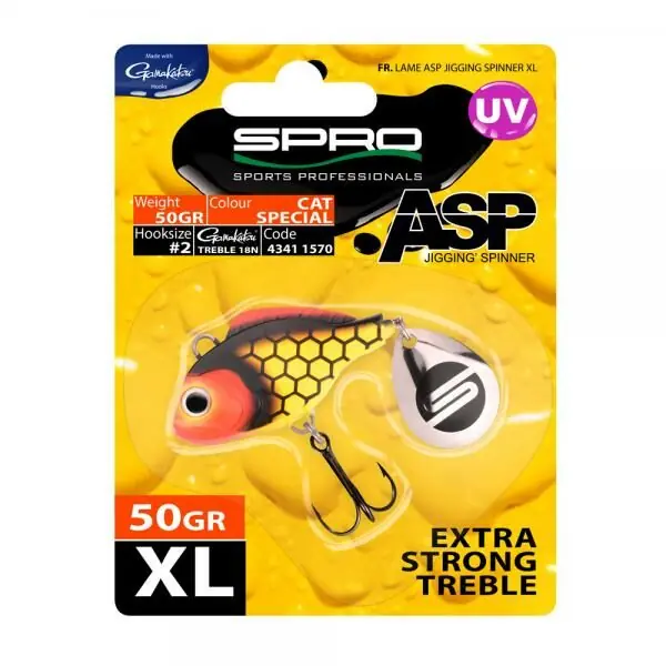 Lage Prijs Spro ASP Spinner XL 50g Firetiger