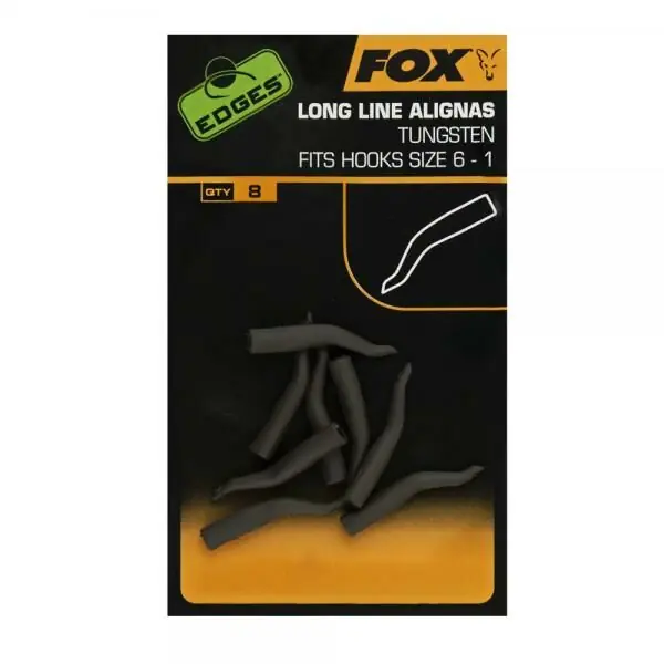 Koop Online Fox Edges Tungsten Line Alignas Long Hook Size 10-7