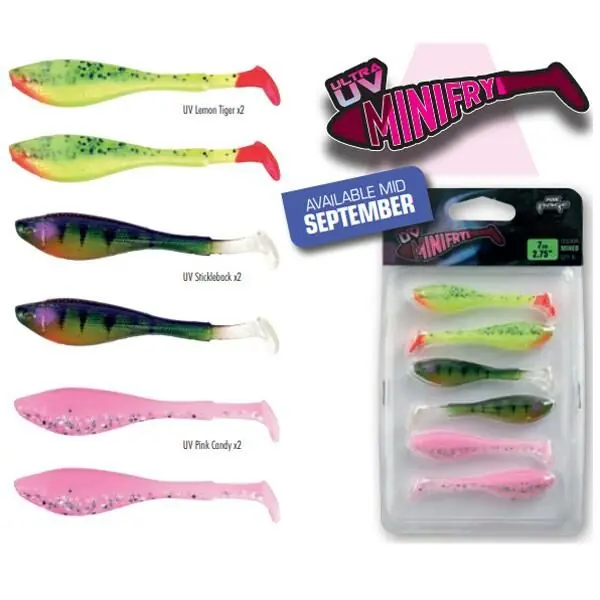 Fox Rage Mini Fry UV Miixed Colour 7cm Premium