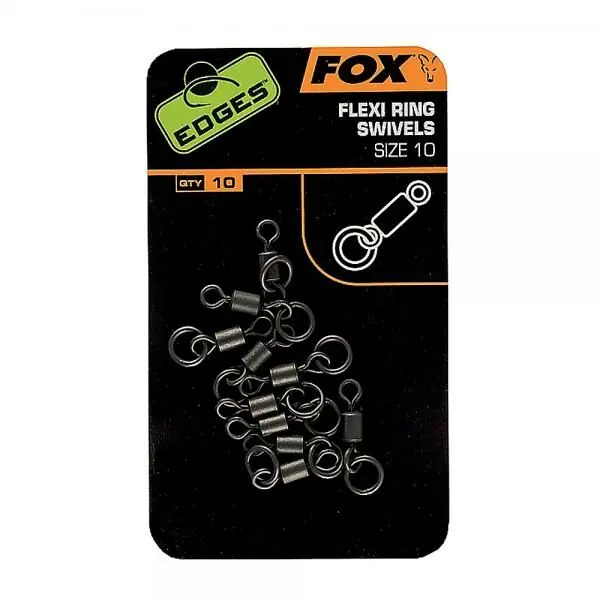 Beperkte Voorraad Fox Edges Flexi Ring Swivel Size 7