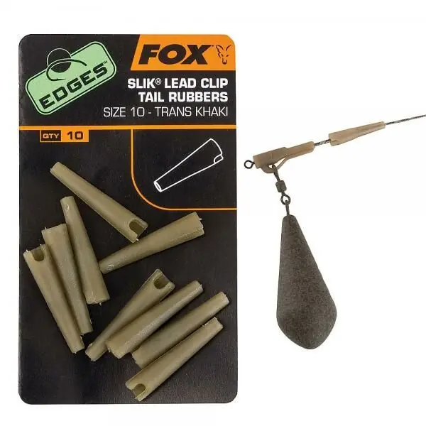 Fox Edges Slik Lead Clip Tail Rubbers Size 7 Direct Verzonden