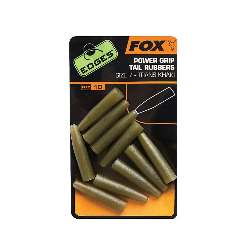 Fox Edges Power Grip Tail Rubbers Size 7 Speciale Aanbieding