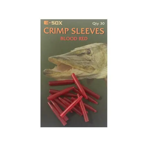 Drennan E-Sox Crimp Sleeves Blood Red Laatste Versie