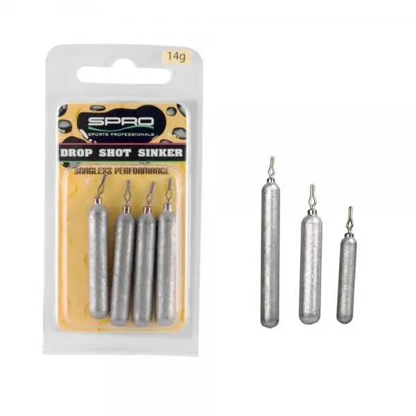 Spro Lead Dropshot Sinker 14.0g 4st. Actieprijs