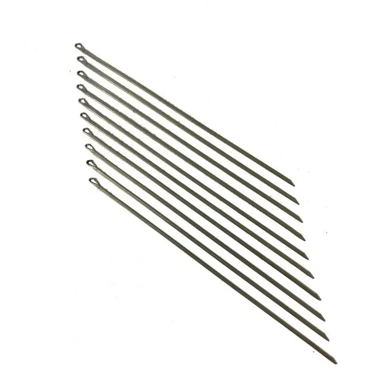 Beperkte Voorraad RVS Aasnaald met Sluiting 13cm 10 Stuks