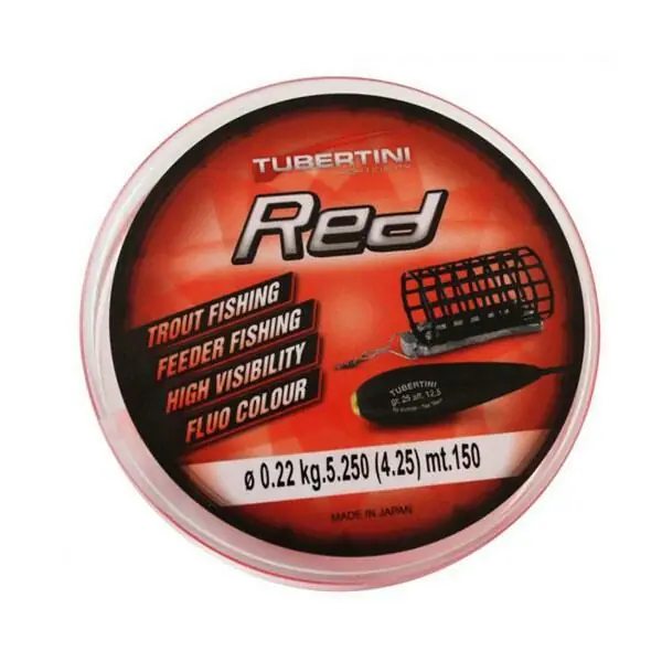 Favoriet Tubertini UD-1 Red 150 meter 0.22mm/5.25kg
