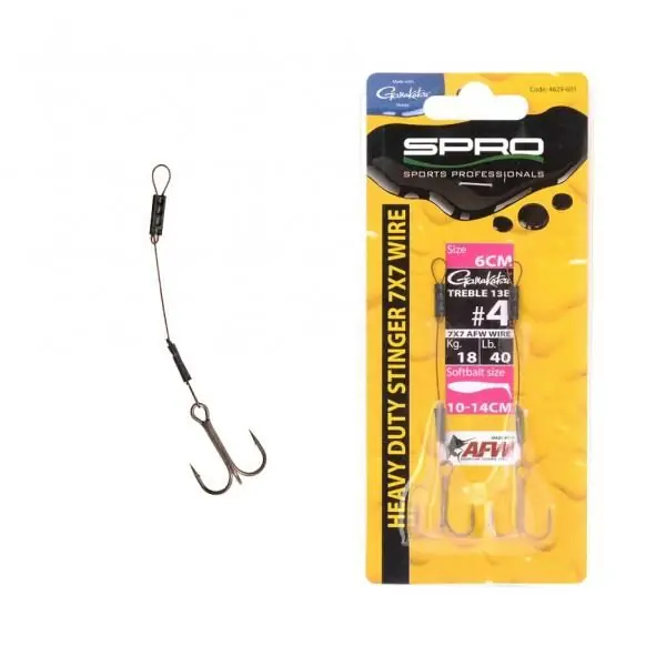 Spro Heavy Duty Stinger 7x7 AFW Treble 13B #4 4 - 8cm Weekendaanbieding