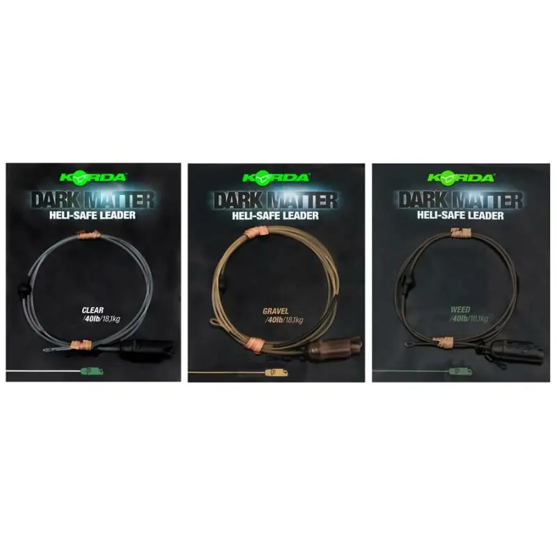 Fabrieksprijs Korda Dark Matter Leader Heli Safe 40lb 1M Weed