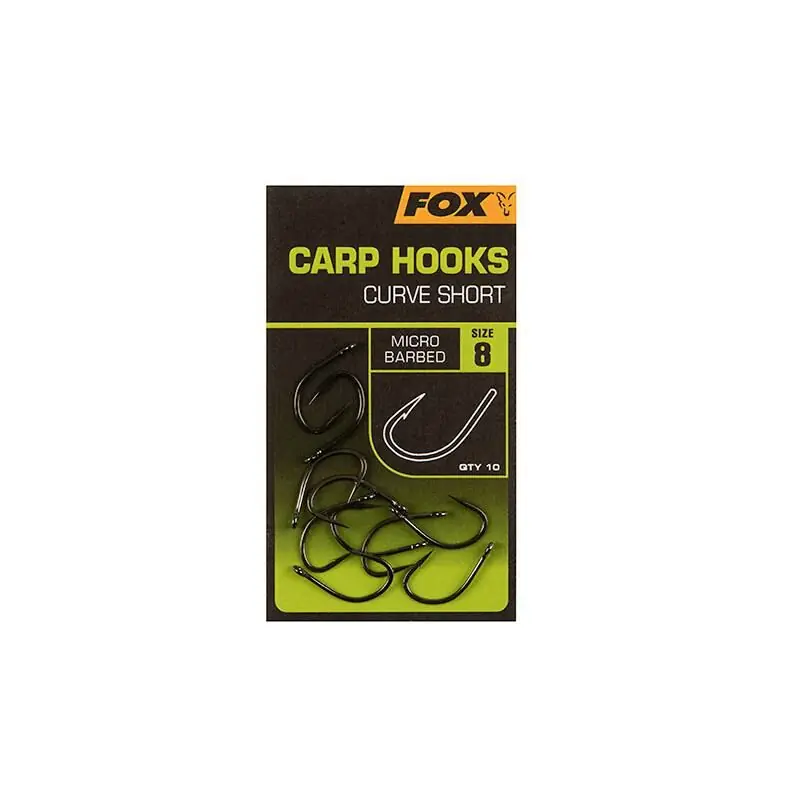 Weekendaanbieding Fox Carp Hooks Curve Shank Short Size 8