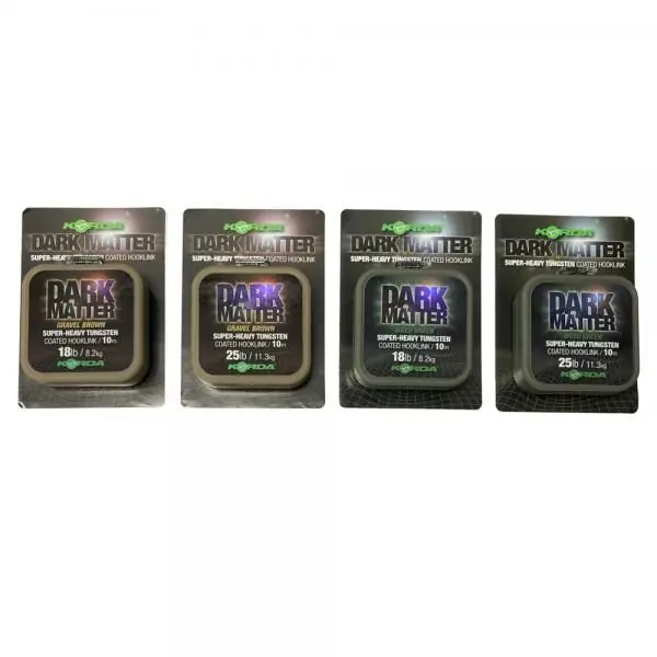 Exclusieve Aanbieding Korda Dark Matter Tungsten Hooklink Braid 10m Gravel Brown 25lb 10m