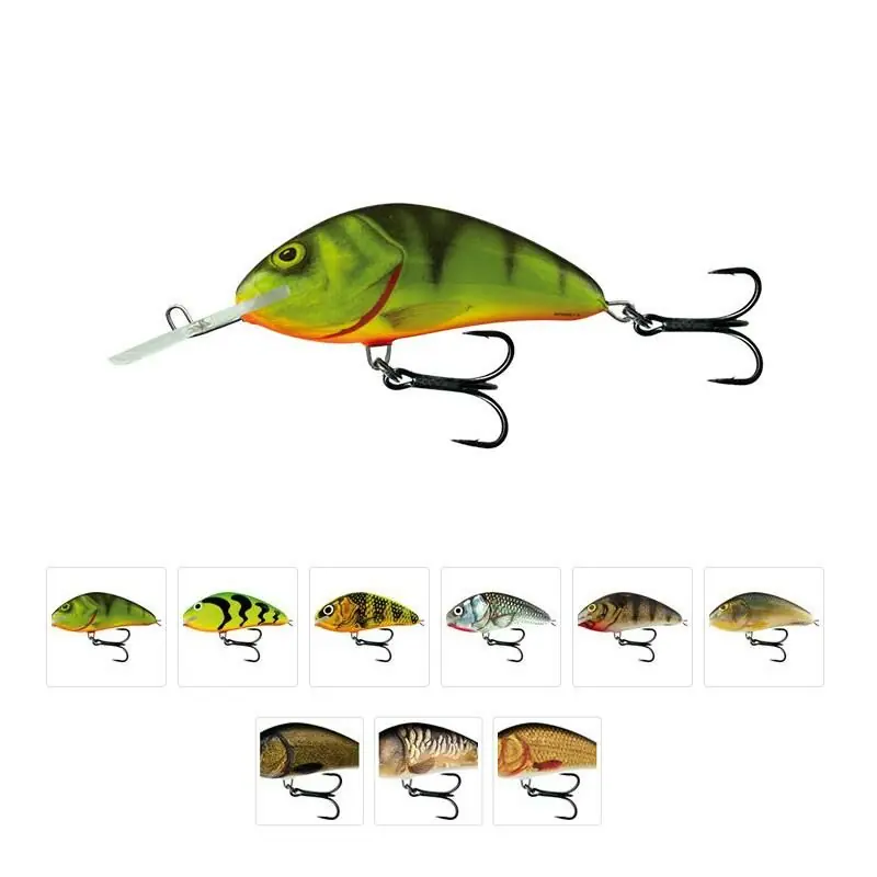 Korting Salmo Hornet 9cm Floating Green Tiger