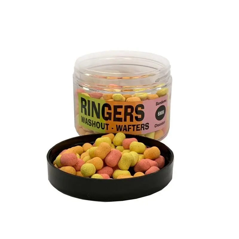 Hoge Kwaliteit Ringers Washout Wafters Allsorts Bandems 6mm Chocolate