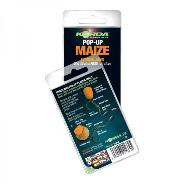 Korda Pop Up Maize Orange Citrus Zing Betrouwbaar