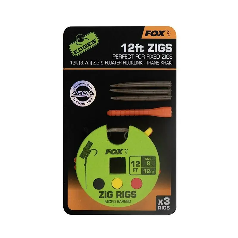 Actieprijs Fox Edges Zig Ready Rig Size 8 12ft 3.6m