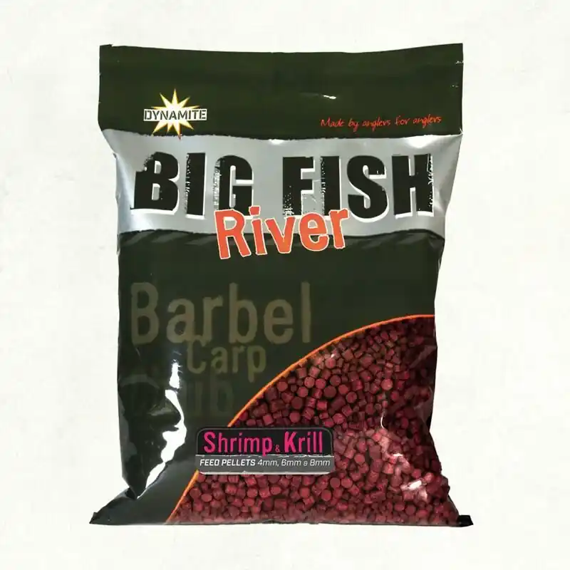 Laatste Kans Dynamite Big Fish River Pellets Shrimp & Krill 4-6-8mm 1.8kg