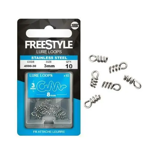 Freestyle Reload Stainless Lure Loop 5x10mm Op = Op