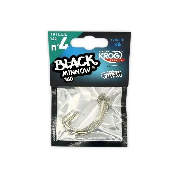 Hete Deal Fiiish Black Minnow 140 KROG Haken