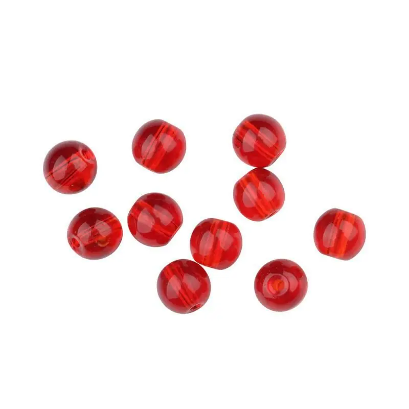 Betaalbaar Spro Round Smooth Glass Beads Red Ruby 4mm - 10st