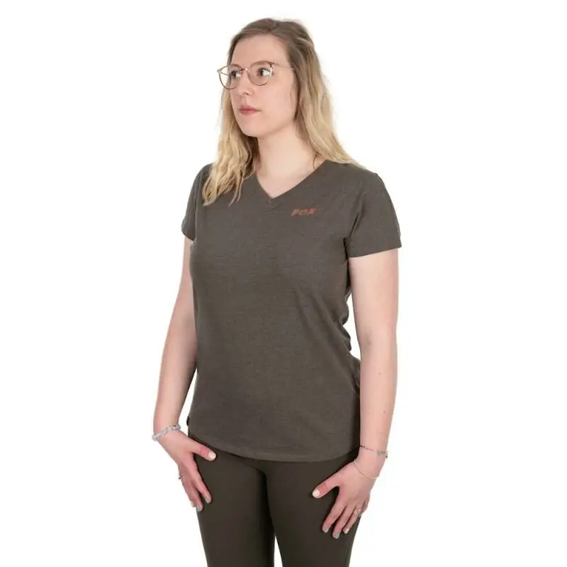 Fox Womens V-Neck T-Shirt XL 20-22 Tijdelijk Beschikbaar